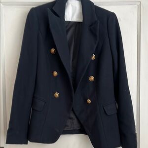 Lioness Navy Blazer with Gold Buttons